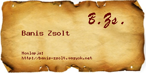 Banis Zsolt névjegykártya